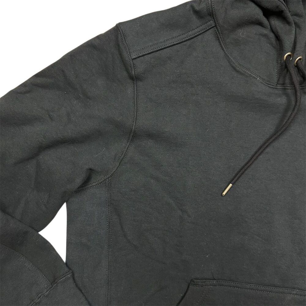 NWOT American Giant Men's Black Classic Pullover Hoodie L Cozy - Picture 3 of 7